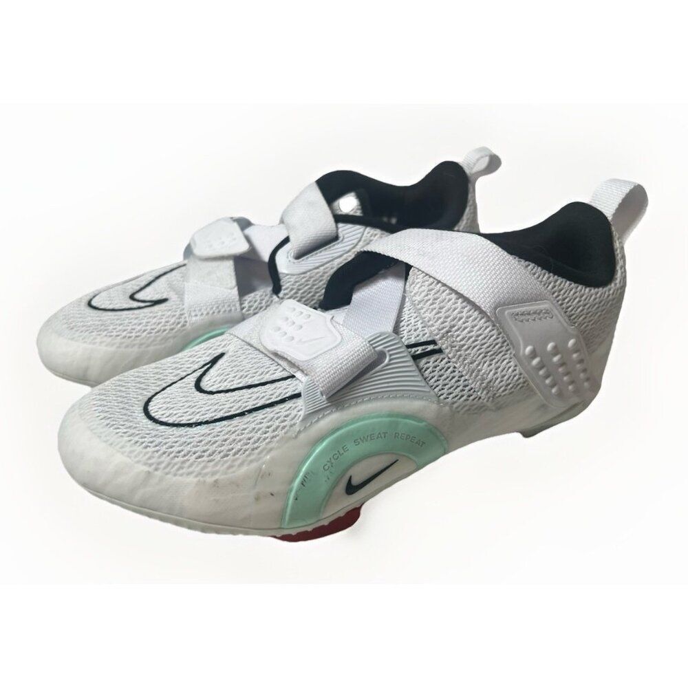 Nike Women's SuperRep Indoor Cycling Next Nature White/Mint Blue Size 7‎ Shoes